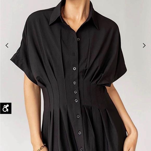 Bohme Black Collins Button-Down Dress - Picture 2 of 3